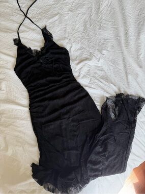 Black maxi dress